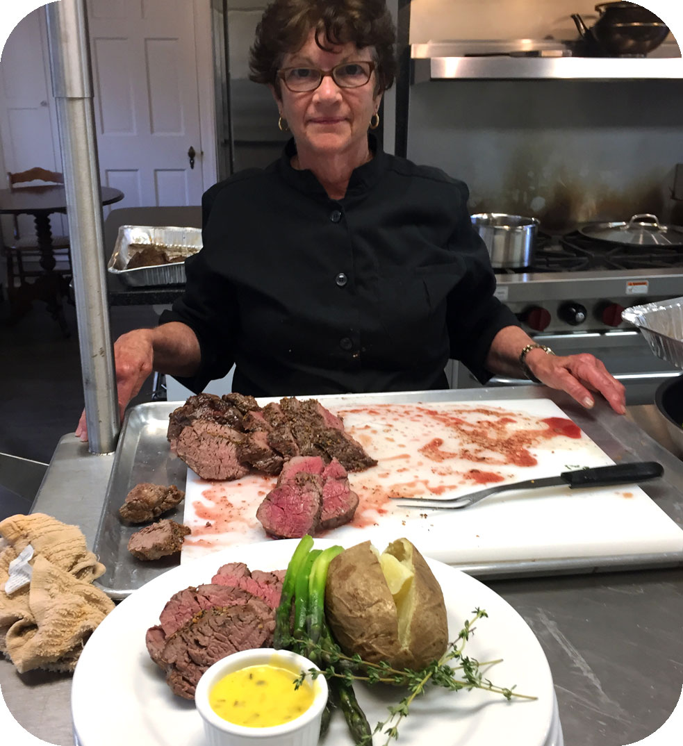 Chef prepares delicious meal at M&M Hunting Lodge in Pennsvile, NJ