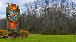 property sign at M&M Hunting & Sporting Clays