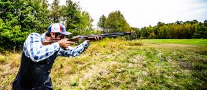 A photo of Anthony Matarese of M&M Hunting & Sporting Clays shooting